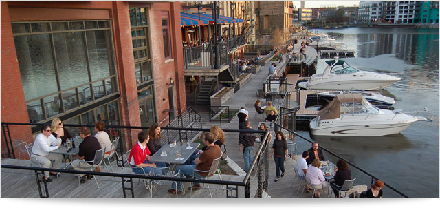Dining along the river in Milwaukee